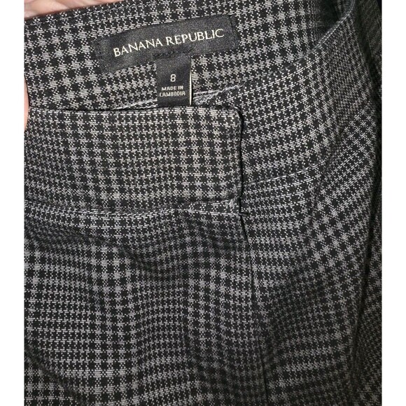 Banana Republic Women's Size 10, Windowpane Plaid, Ankle Pants Stretch Slim Fit - Picture 1 of 7